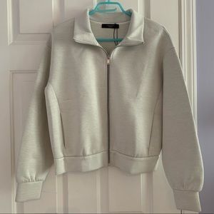 Weekend By MaxMara White Scuba Jacket Laccio